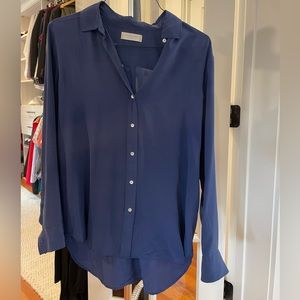 Blue silk button down from Everlane - size 12
